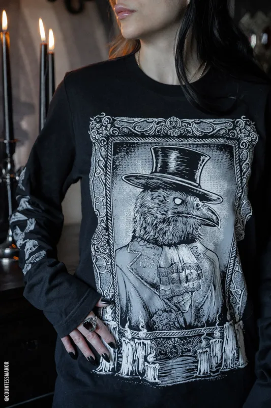 Victorian Goth Gentleman Crow T-shirt sold by Vampire Freaks