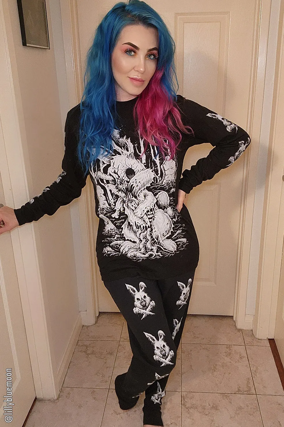 Zombunny Joggers sold by Vampire Freaks product image thumbnail 4