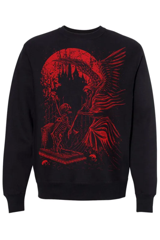 Grave Robber Sweatshirt [BLOOD RED] sold by Vampire Freaks