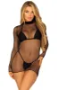 Goth Club Fishnet Mini Dress sold by Vampire Freaks