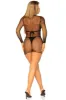 Goth Club Fishnet Mini Dress sold by Vampire Freaks