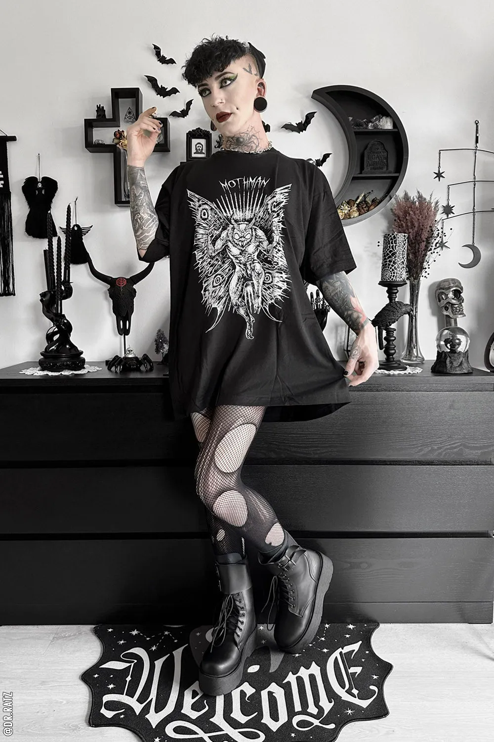 Cult of the Mothman T-shirt sold by Vampire Freaks product image thumbnail 3