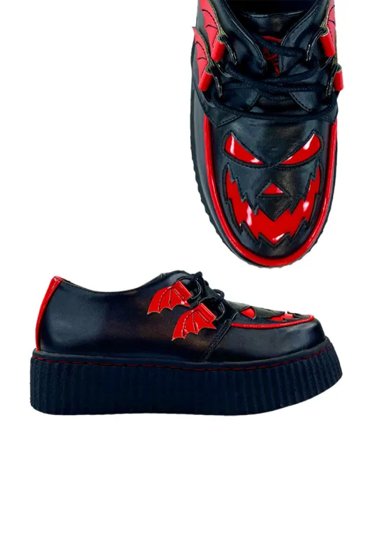 Krypt Scary Jack Creepers [BLACK/RED] sold by Vampire Freaks