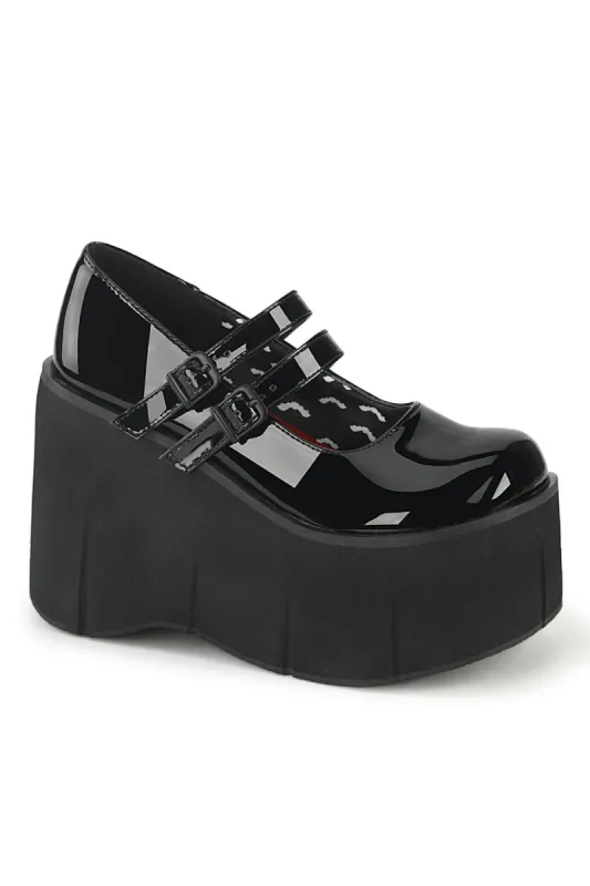 Kreepy KERA-08 Platform Mary Janes [Black Patent] sold by Vampire Freaks