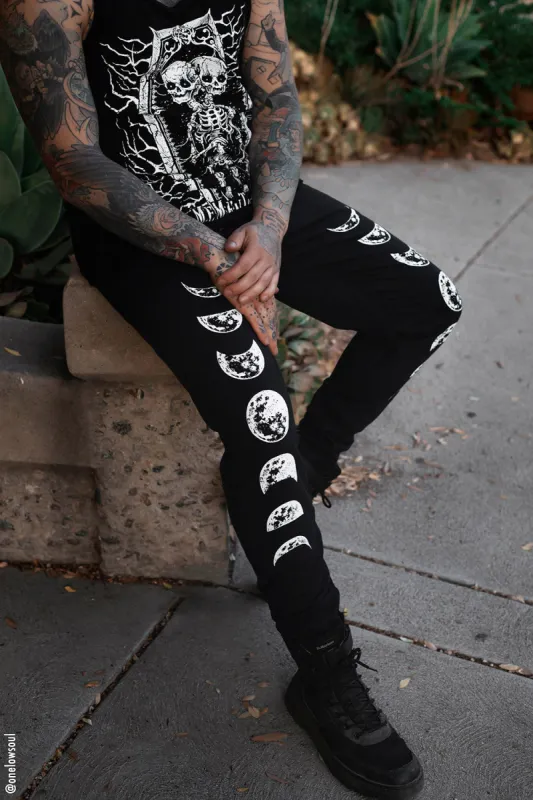 Moon Phase Joggers [UNISEX] sold by Vampire Freaks