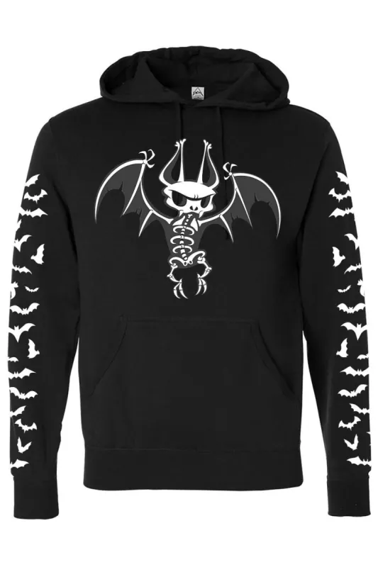 Batty Bones Hoodie [Zipper or Pullover] sold by Vampire Freaks