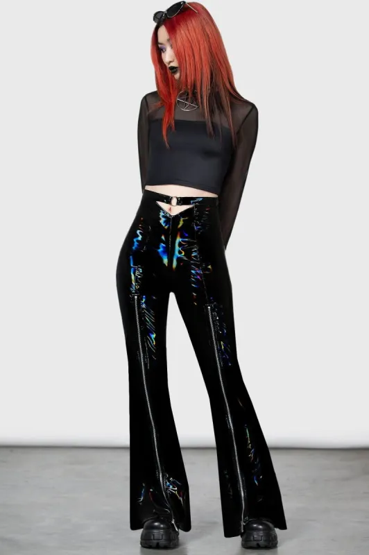 Rainbow A'Blaze Trousers sold by Vampire Freaks