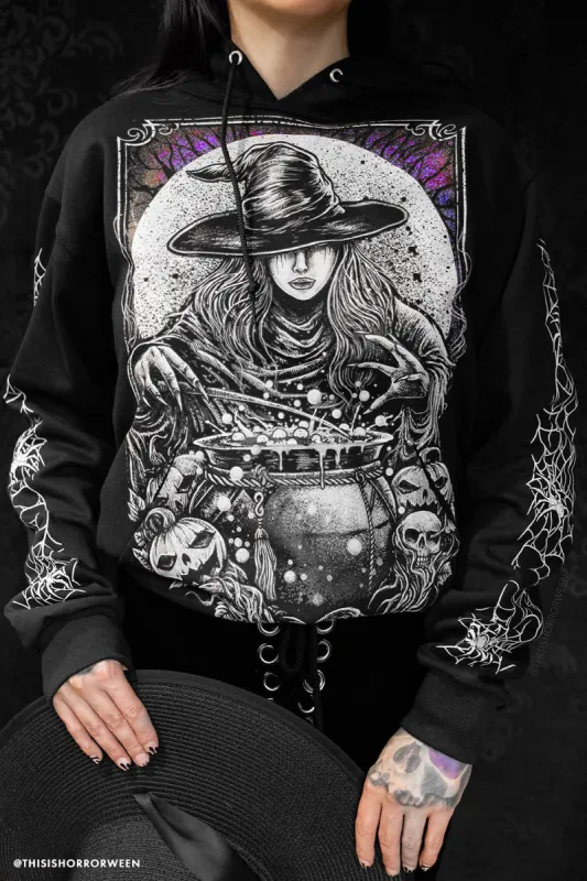 Witch's Cauldron Hoodie [Zipper or Pullover] sold by Vampire Freaks