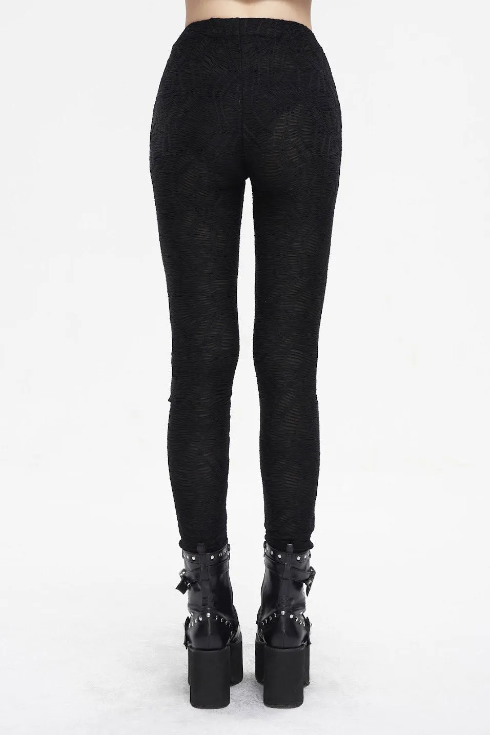 Cut Out High-Waisted Leggings sold by Vampire Freaks product image thumbnail 4