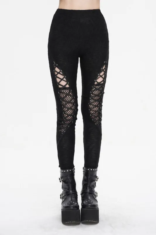 Cut Out High-Waisted Leggings sold by Vampire Freaks