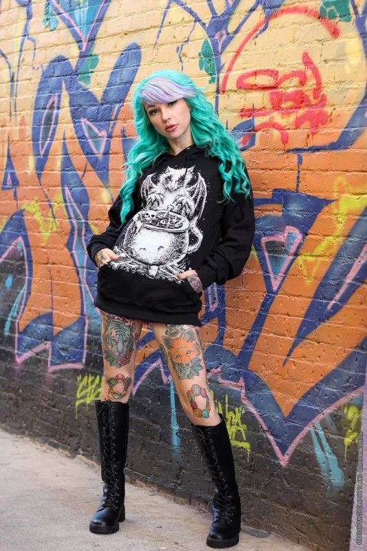 Conjuring Cat Hoodie [Zipper or Pullover] sold by Vampire Freaks