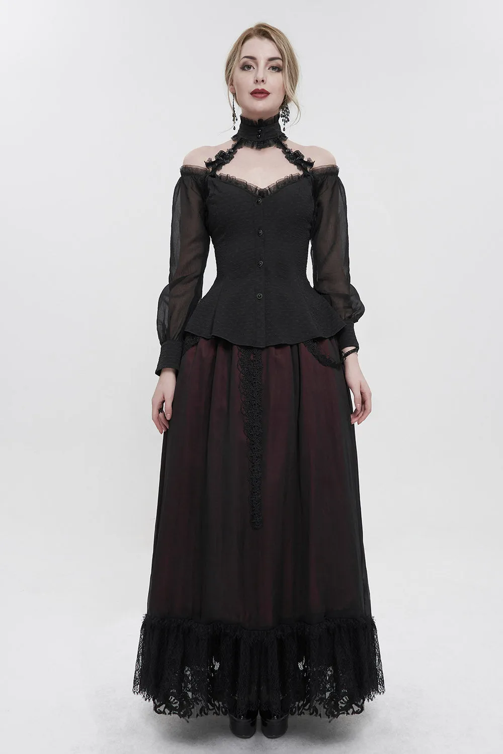 Gothic Lullaby Halter Top sold by Vampire Freaks product image thumbnail 2