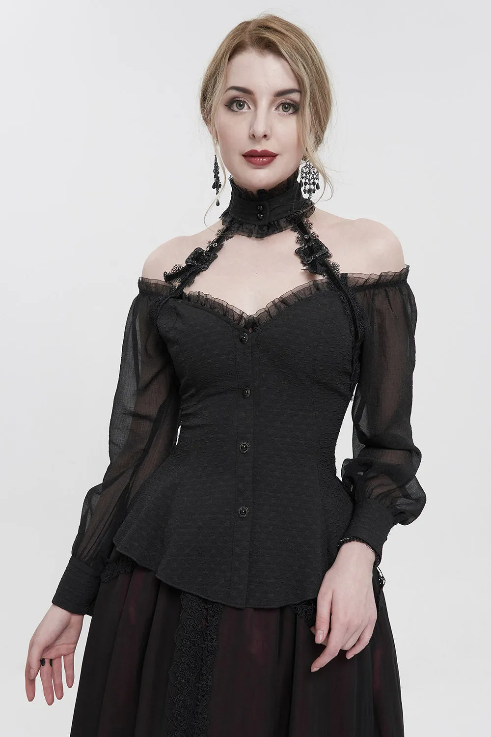 Gothic Lullaby Halter Top sold by Vampire Freaks