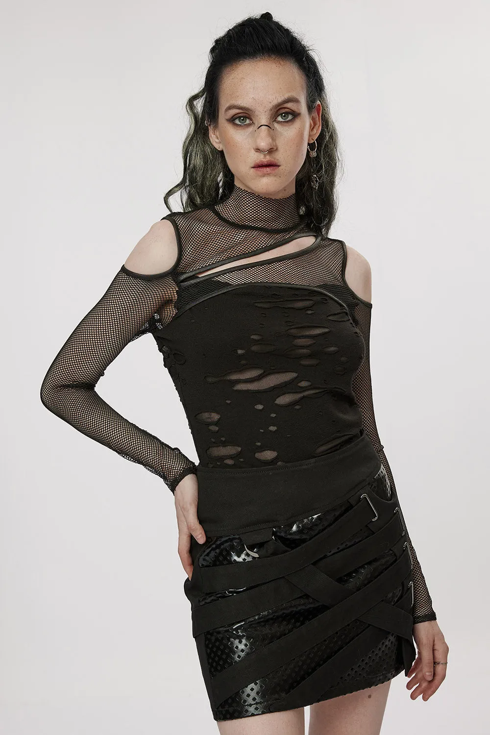 Dead Letters Fishnet Top sold by Vampire Freaks