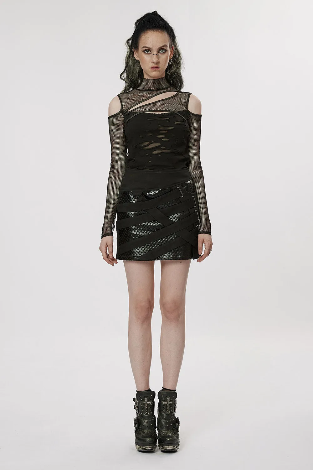 Dead Letters Fishnet Top sold by Vampire Freaks product image thumbnail 2