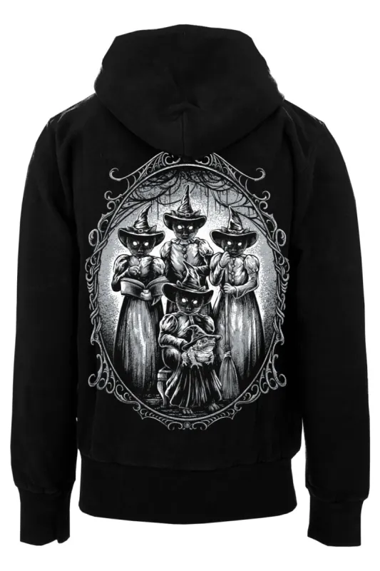 Black Cat Coven Hoodie [Zipper or Pullover] sold by Vampire Freaks