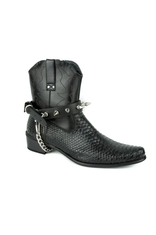 Blood Oath Rivet Spike Bootstrap sold by Vampire Freaks