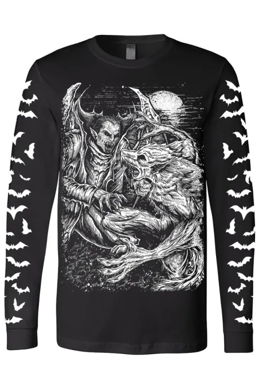 Vampire VS Werewolf T-shirt sold by Vampire Freaks