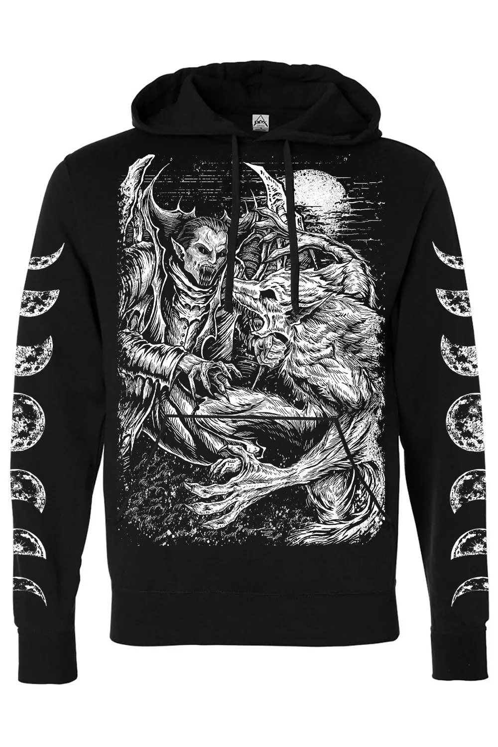 Vampire VS Werewolf Hoodie sold by Vampire Freaks product image thumbnail 5