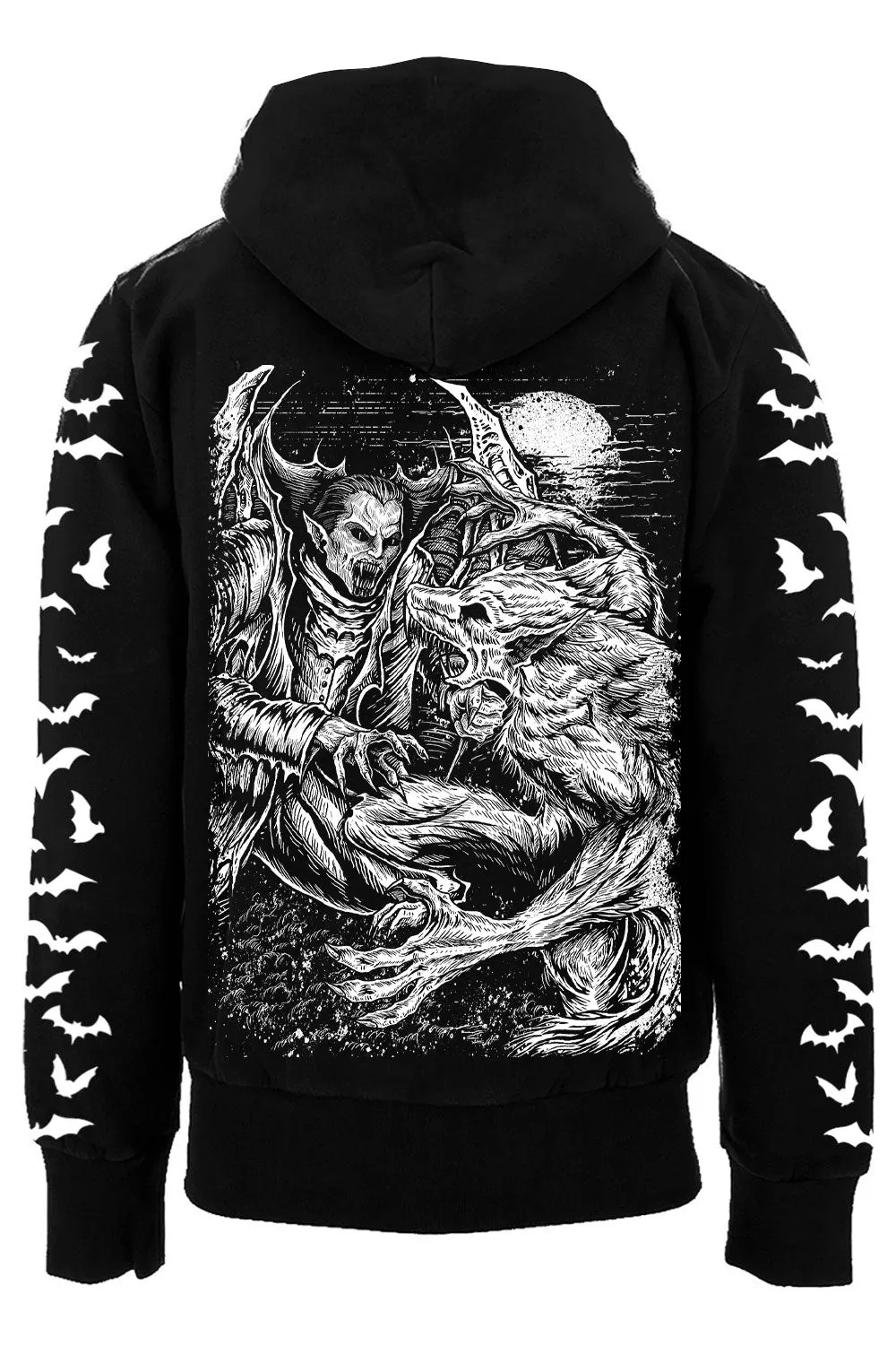 Vampire VS Werewolf Hoodie sold by Vampire Freaks