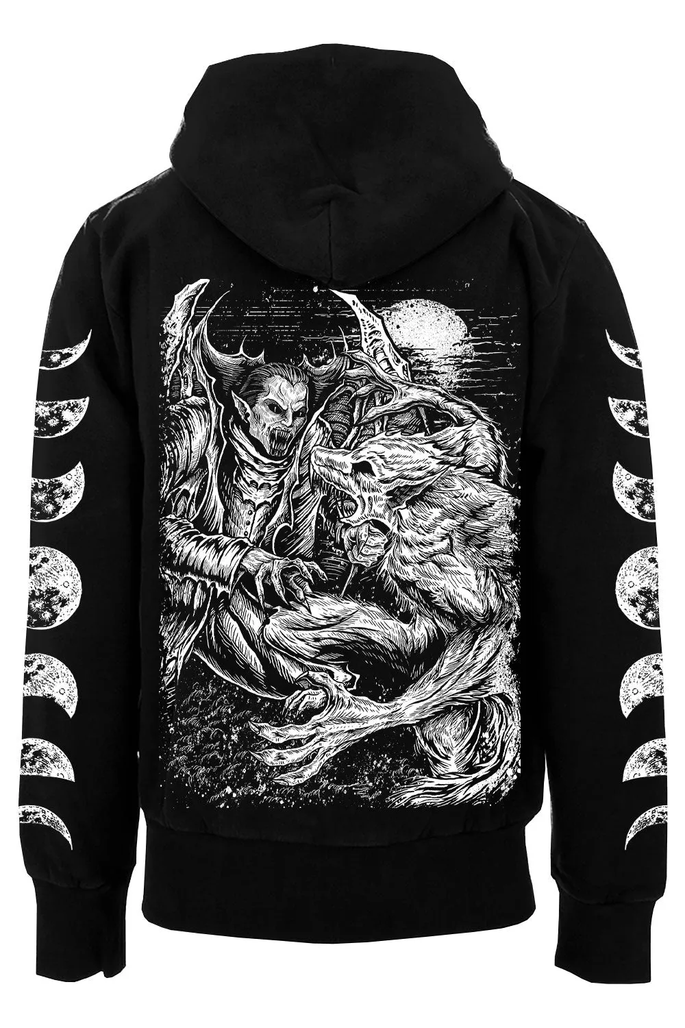 Vampire VS Werewolf Hoodie sold by Vampire Freaks product image thumbnail 2
