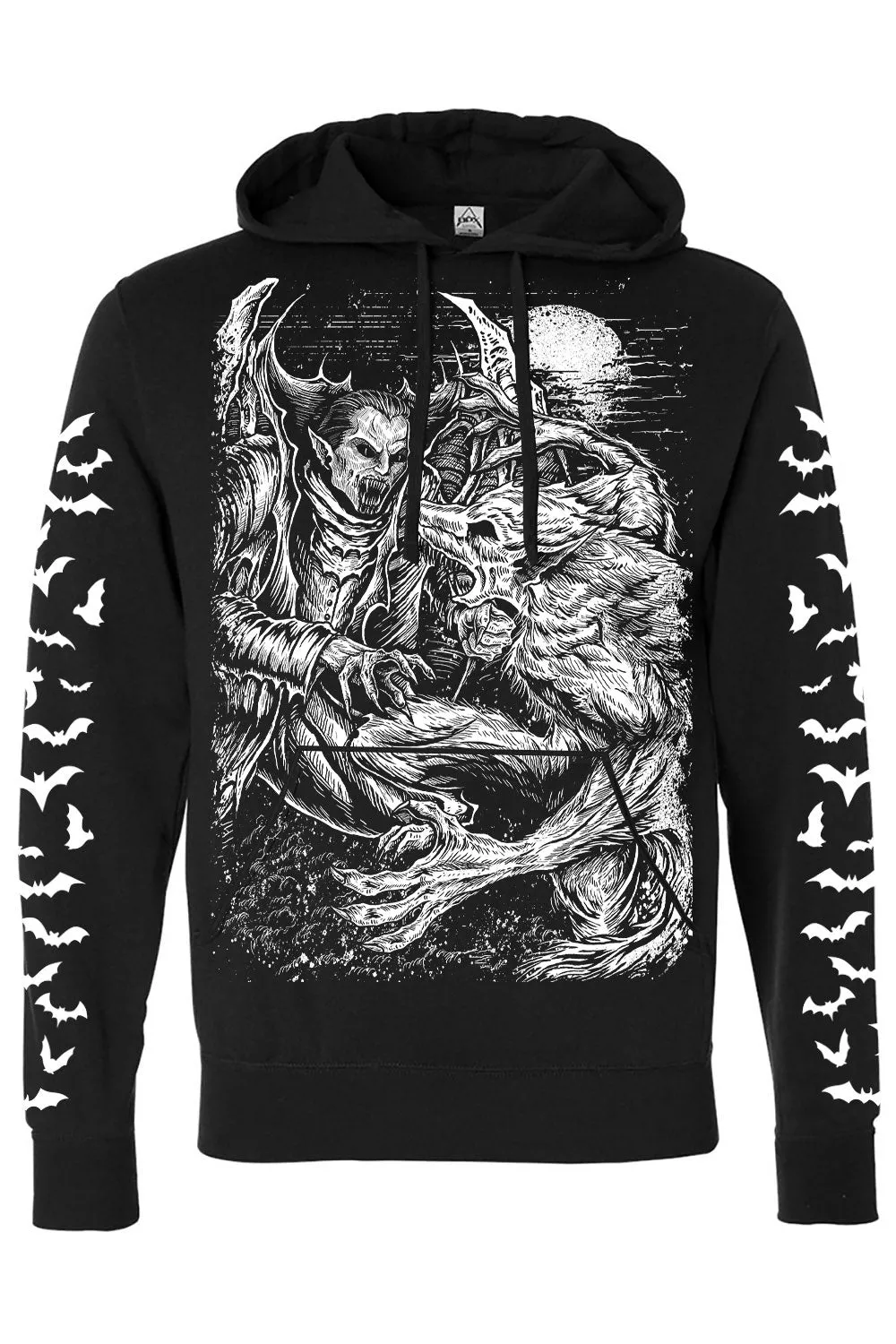 Vampire VS Werewolf Hoodie sold by Vampire Freaks product image thumbnail 4
