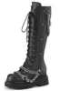 Black Parade Knee-High Boots [RENEGADE-215] sold by Vampire Freaks