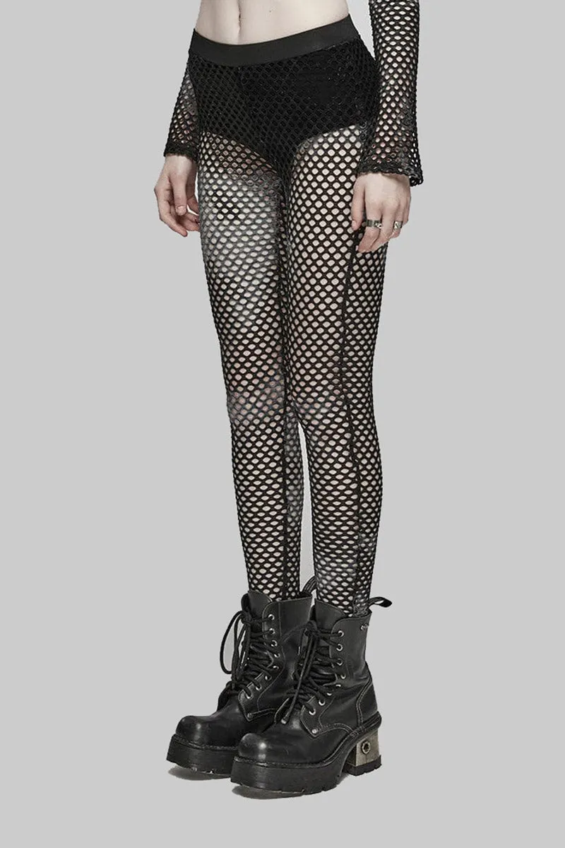 Bleached Bones Fishnet Leggings sold by Vampire Freaks product image thumbnail 3