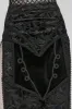 Vlad Velvet Leg Slit Skirt sold by Vampire Freaks