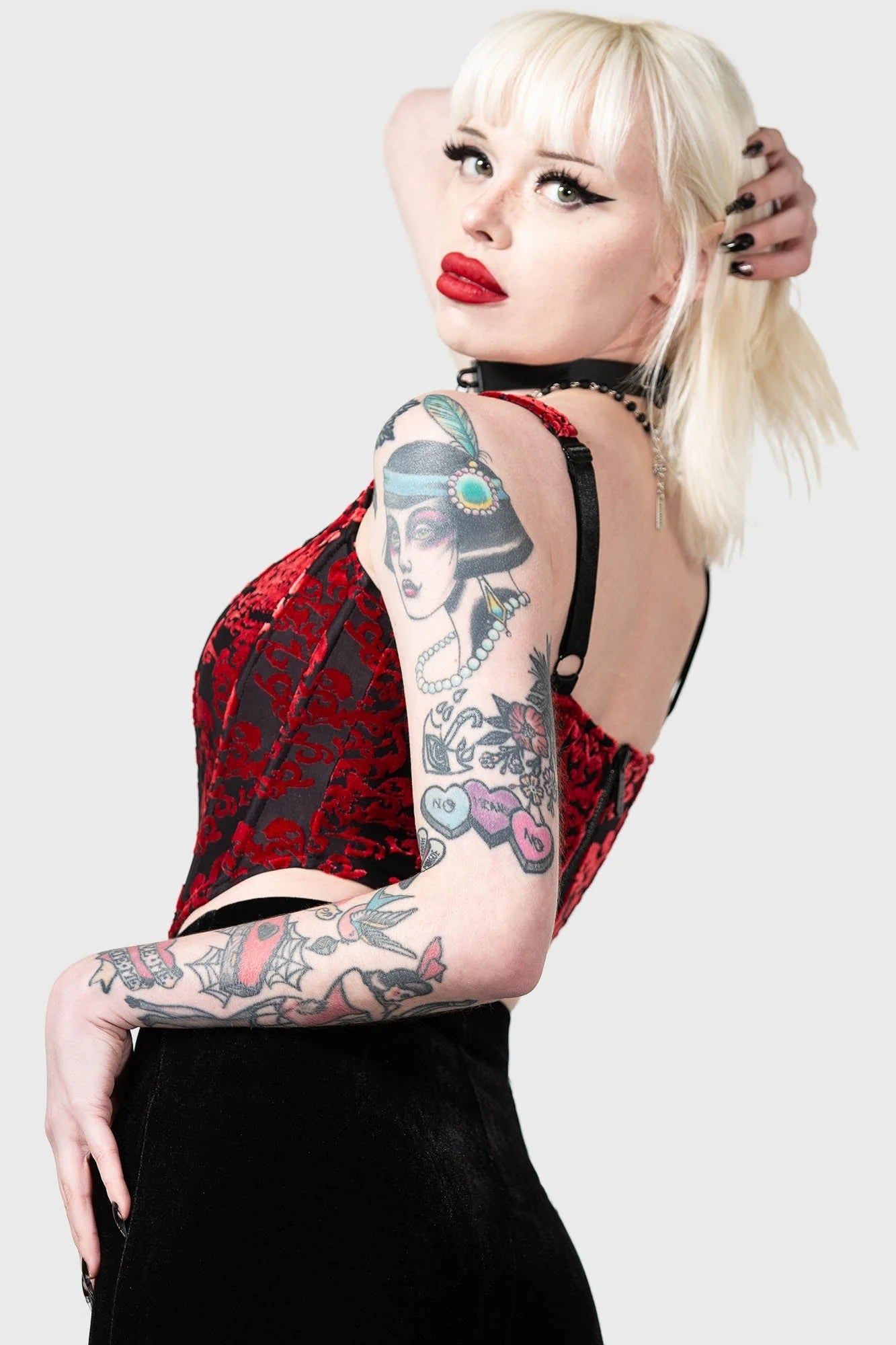 Snarl Corset Top sold by Vampire Freaks product image thumbnail 5