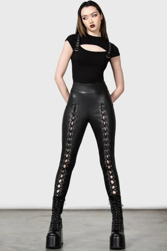 Laced for Days Leggings sold by Vampire Freaks