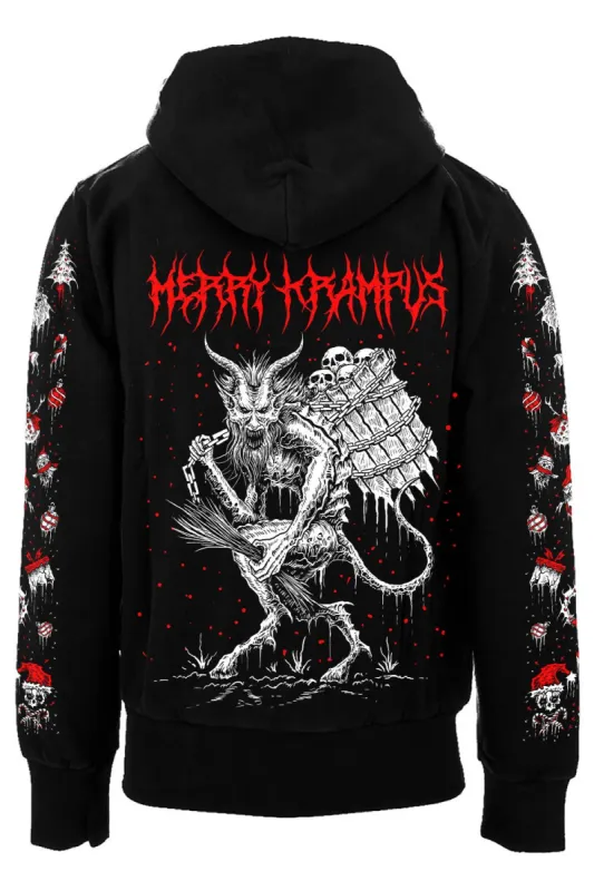 Merry Krampus Hoodie [Zipper or Pullover] sold by Vampire Freaks