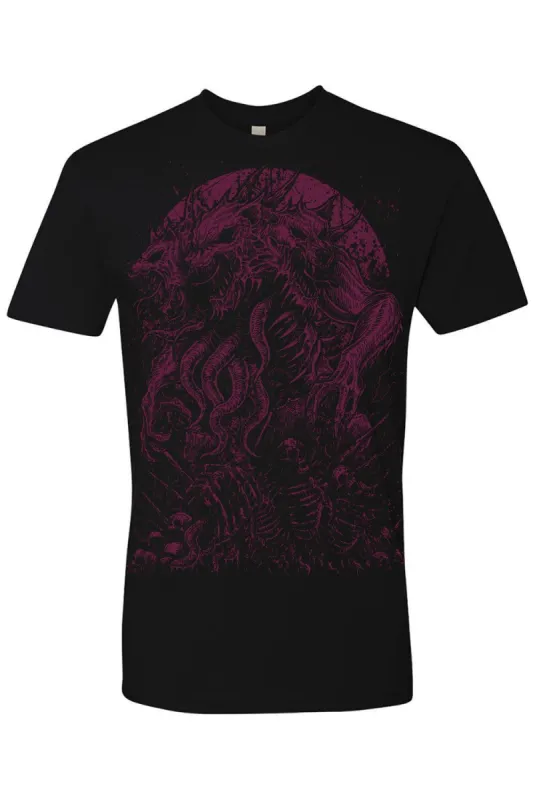 Three-Headed Werewolf Tee [WINE RED] [Multiple Styles Available] sold by Vampire Freaks