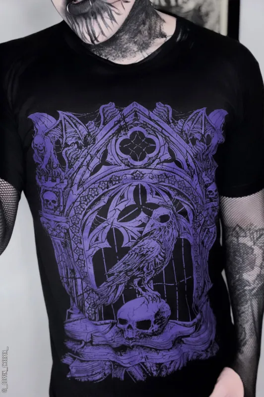 Quoth the Raven T-shirt [PURPLE] sold by Vampire Freaks