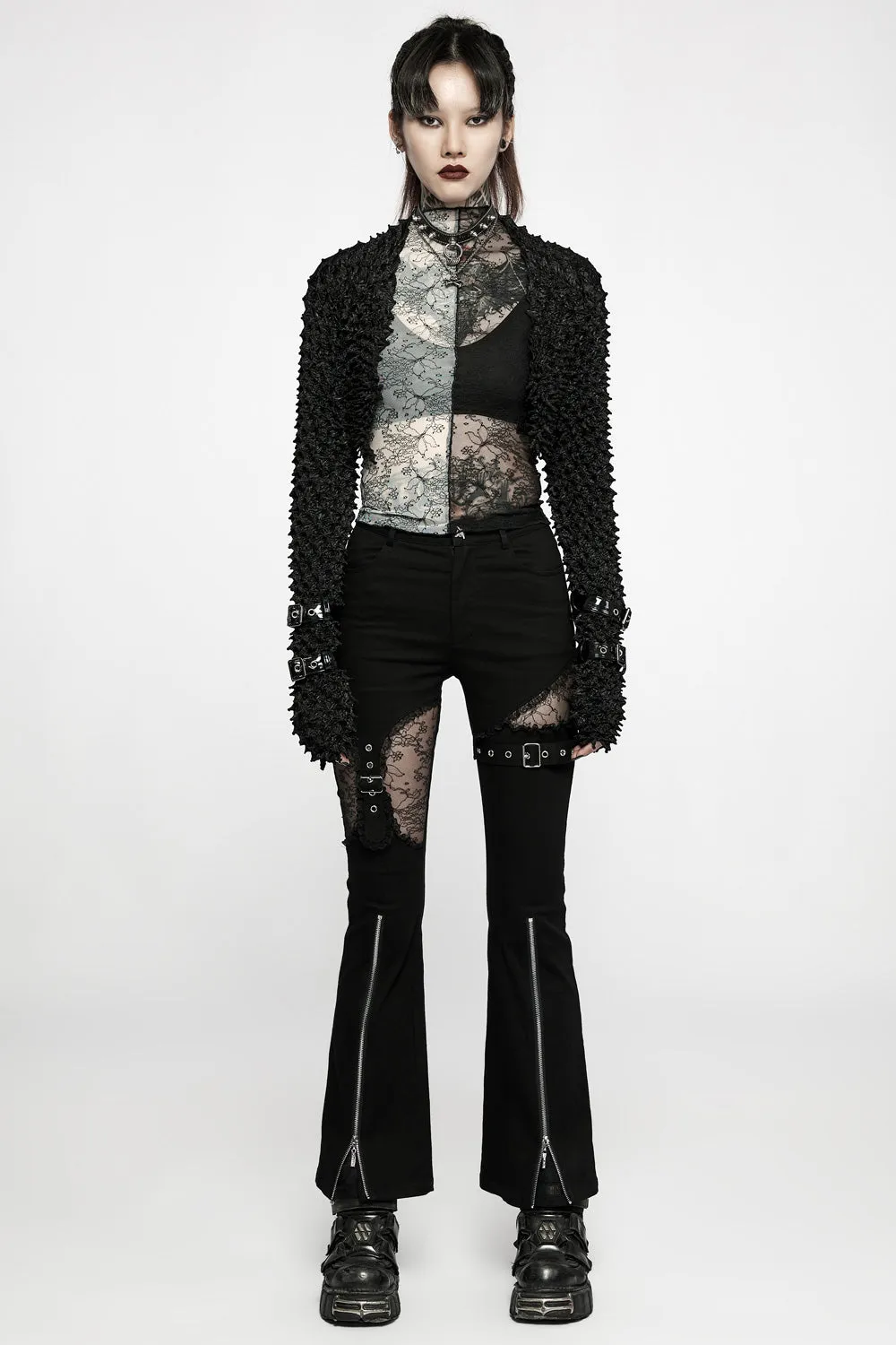 Amphetamine Lace Flare Pants sold by Vampire Freaks