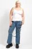 Tripp NYC Zip to Zip Pants [LIGHT BLUE INDIGO DENIM] sold by Vampire Freaks