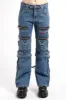 Tripp NYC Zip to Zip Pants [LIGHT BLUE INDIGO DENIM] sold by Vampire Freaks