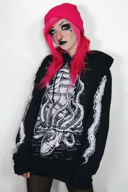 Release the Kraken Hoodie [Zipper or Pullover] sold by Vampire Freaks