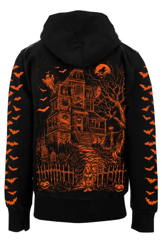 Haunted Mansion Hoodie [PUMPKIN ORANGE] sold by Vampire Freaks