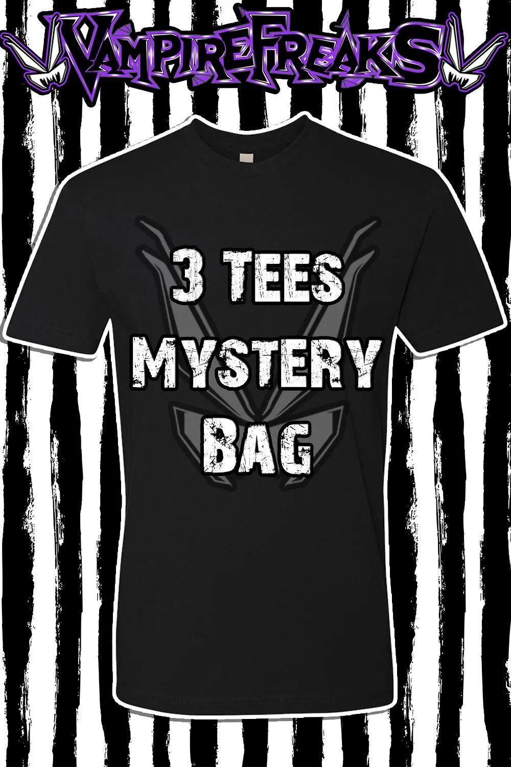 3 T-shirt Mystery Bag sold by Vampire Freaks