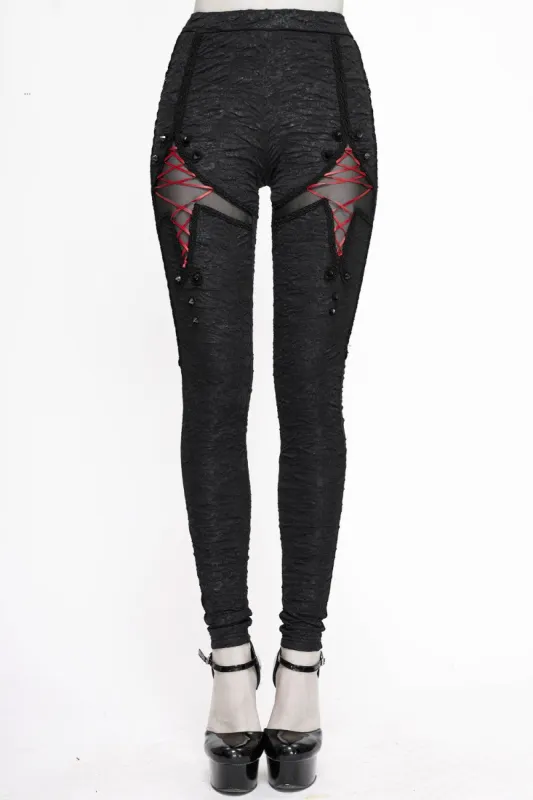 Blood Moon Leggings [Interchangeable Ribbons] sold by Vampire Freaks