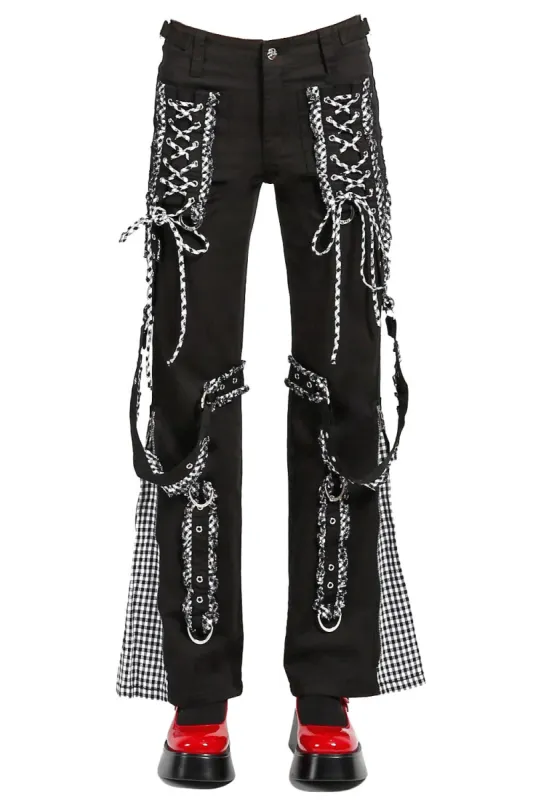 Tripp NYC Bo Peep Dark Street Pants [BLACK/WHITE] sold by Vampire Freaks