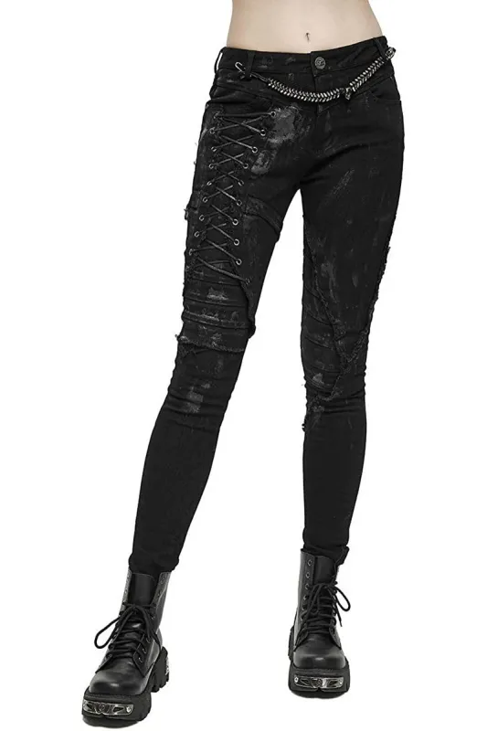 Wasteland Wars Skinny Jeans sold by Vampire Freaks