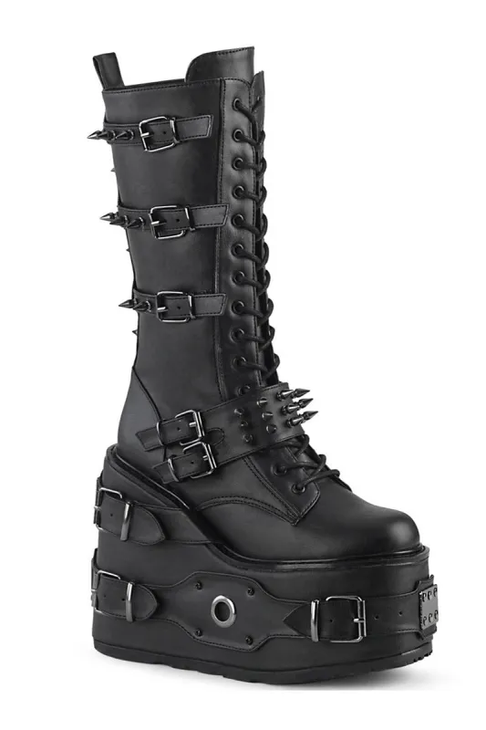 Death Spikes Punk Platform Boots [SWI327/BVL] sold by Vampire Freaks