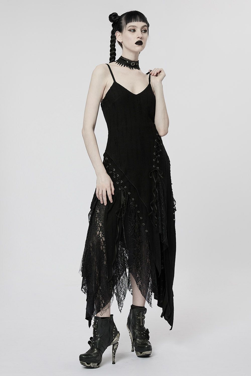 Forest Fae Tattered Maxi Dress sold by Vampire Freaks product image thumbnail 3