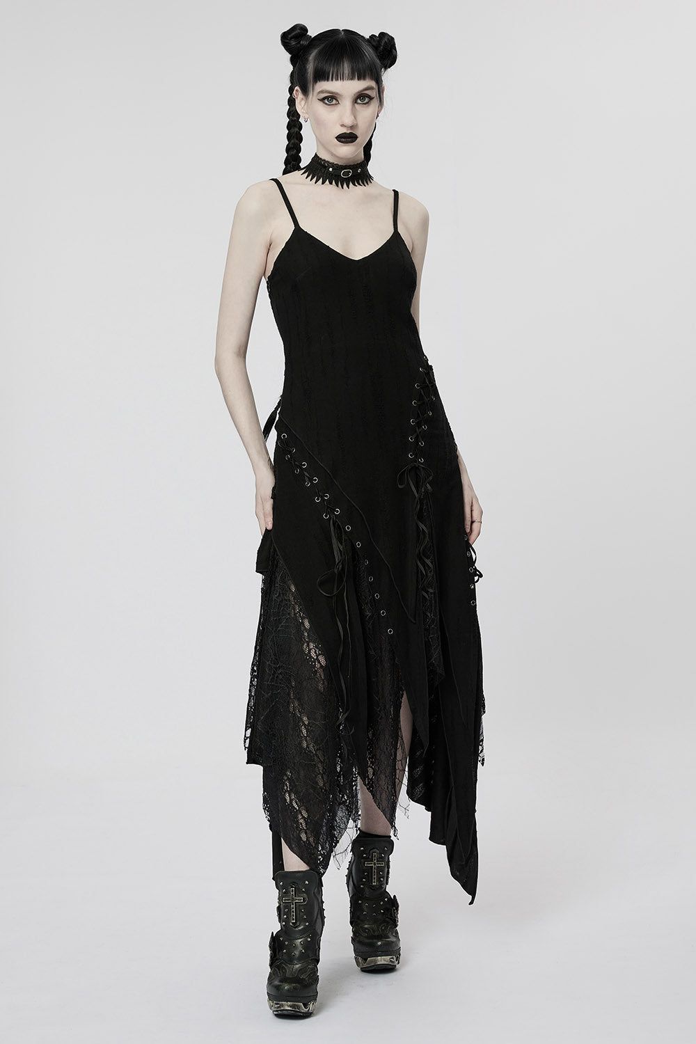 Forest Fae Tattered Maxi Dress sold by Vampire Freaks