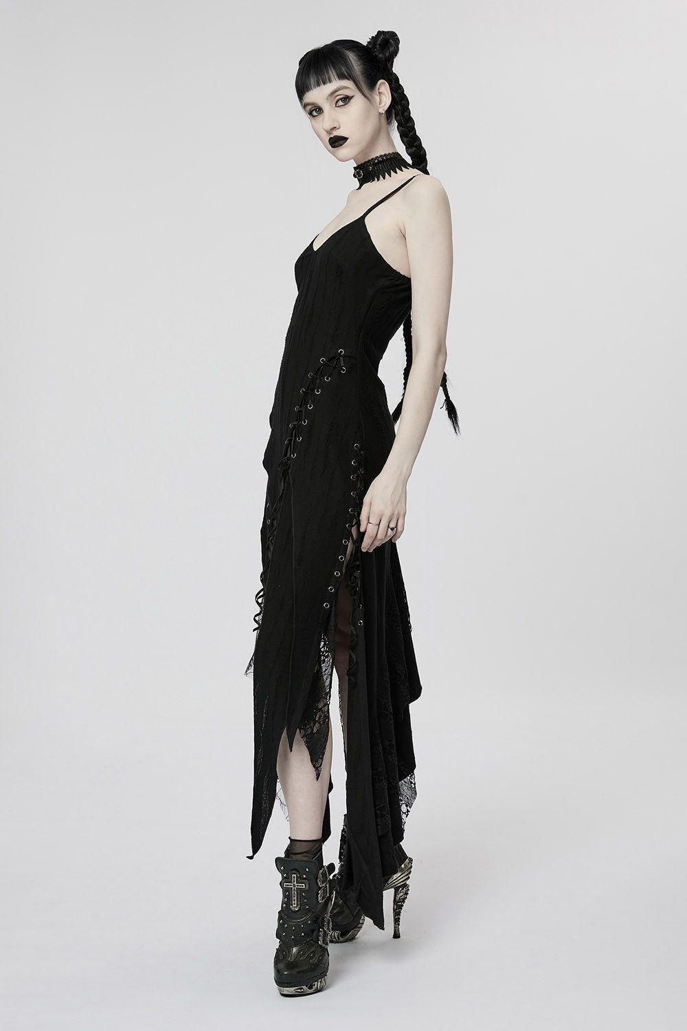 Forest Fae Tattered Maxi Dress sold by Vampire Freaks product image thumbnail 4