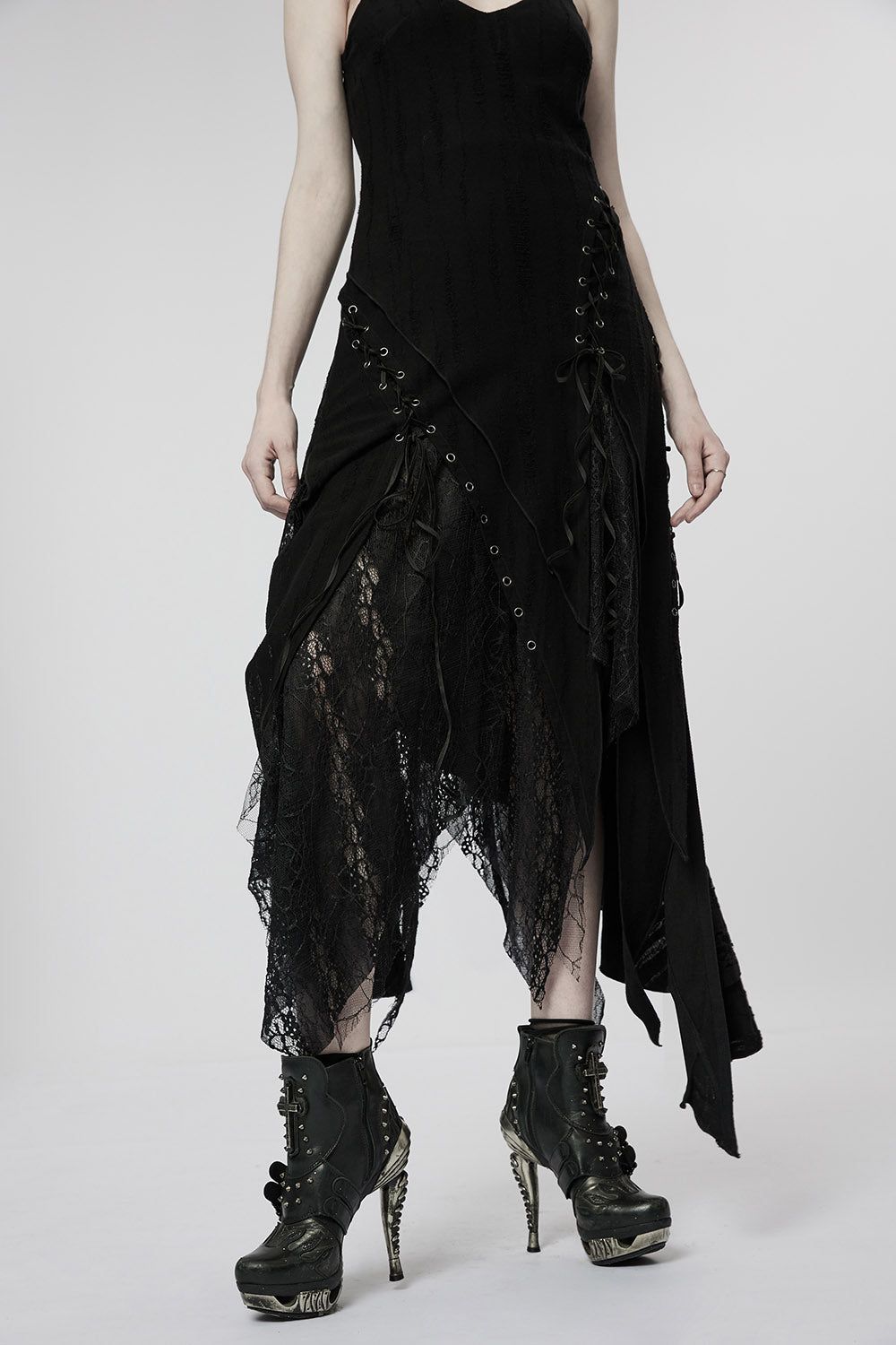 Forest Fae Tattered Maxi Dress sold by Vampire Freaks product image thumbnail 2