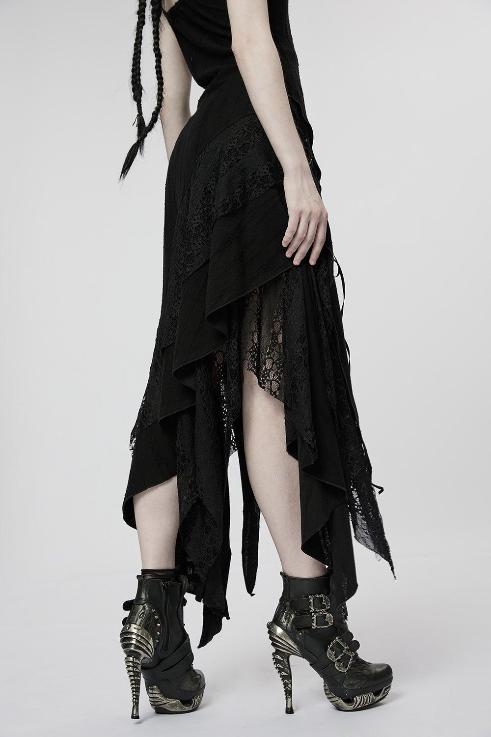 Forest Fae Tattered Maxi Dress sold by Vampire Freaks product image thumbnail 7