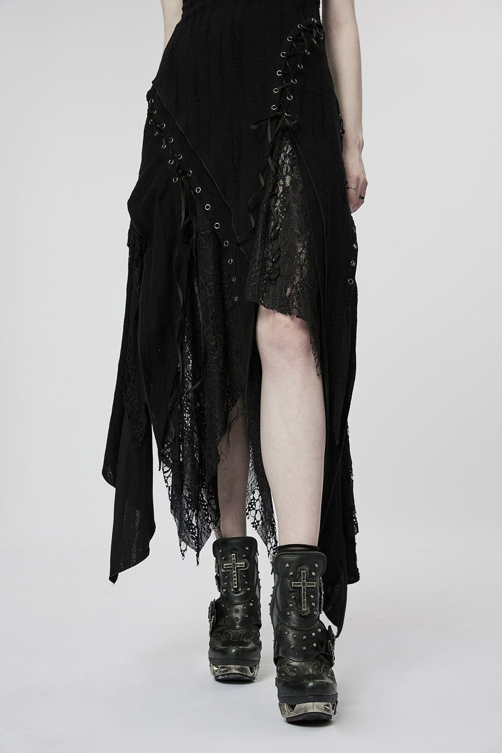Forest Fae Tattered Maxi Dress sold by Vampire Freaks product image thumbnail 6